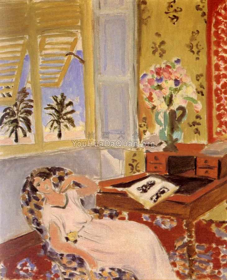 午睡，在尼斯的房间 - 亨利·马蒂斯